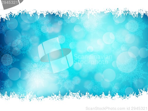 Image of Blue Christmas Background. EPS 10