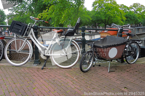 Image of bicycles in Amsterdam