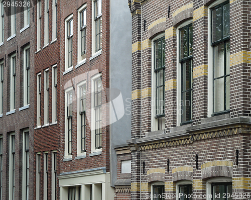 Image of house facades in Amsterdam