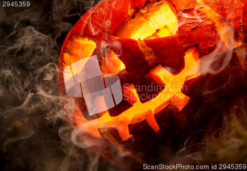 Image of Halloween - old jack-o-lantern