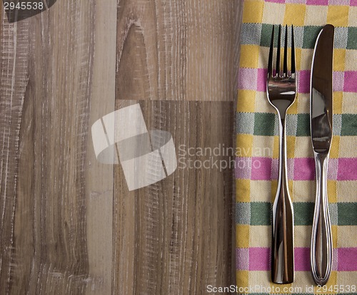 Image of teatowel with cutlery