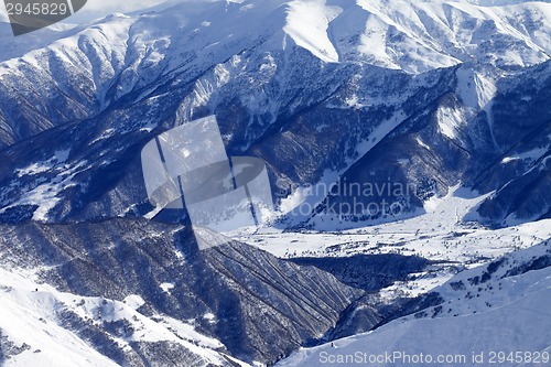 Image of Top view from off-piste slope