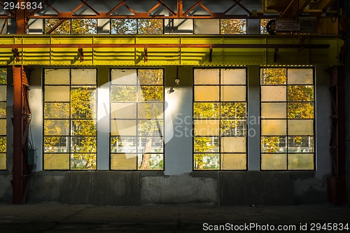 Image of Industrial interior with br light