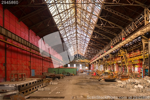 Image of Electricity distribution hall in metal industry