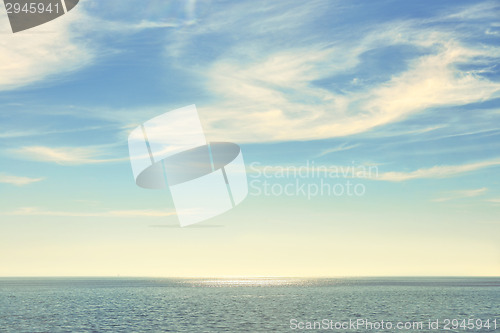 Image of Peaceful seascape at midday