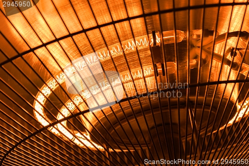 Image of Electric heater closeup photo