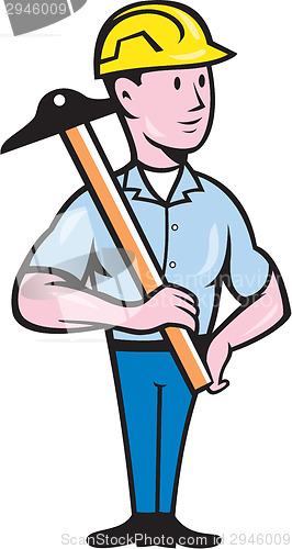 Image of Engineer Architect T-Square Cartoon