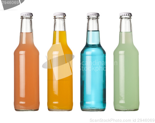 Image of Colorful bottled drinks