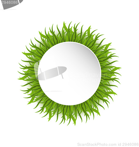 Image of Summer grass circle, go green concept