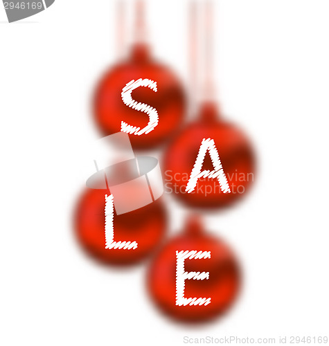 Image of Christmas glassy balls with lettering sale