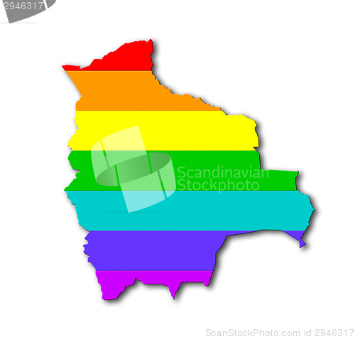 Image of Bolivia - Rainbow flag pattern