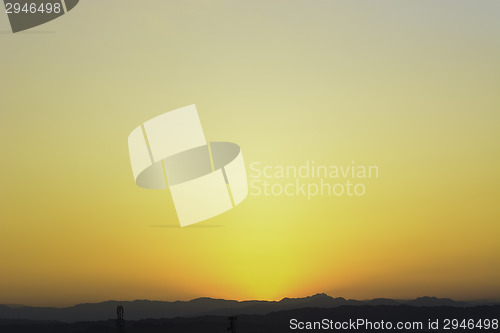 Image of Fiery Countryside Sunrise