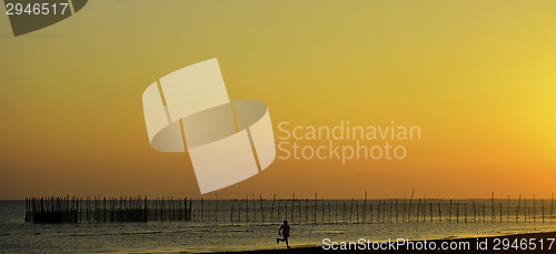 Image of Fiery Sunset Beach