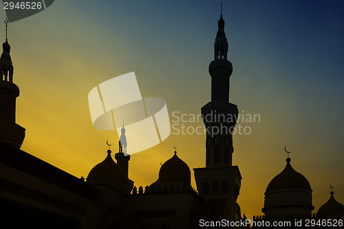 Image of Grand Mosque Sunset