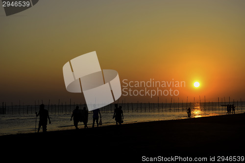 Image of Fishing Village Sunset