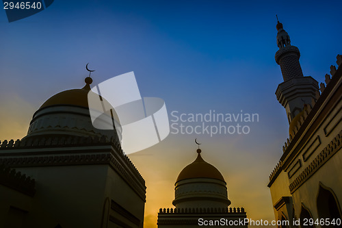 Image of Grand Mosque Sunset