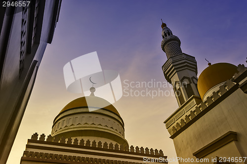 Image of Grand Mosque Sunset