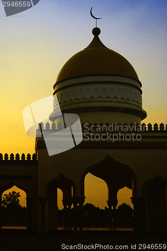 Image of Grand Mosque Sunset