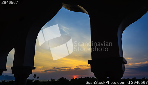 Image of Grand Mosque Sunset