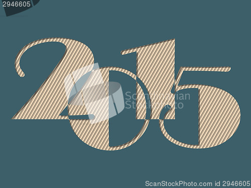 Image of Year 2015 text with striped background