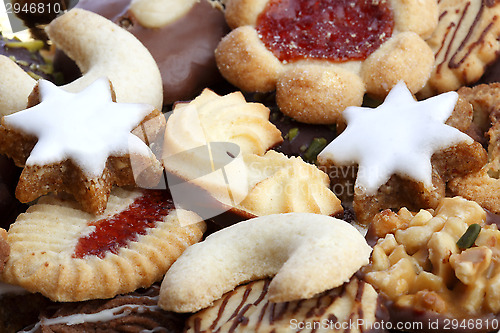 Image of Different tasty cookies