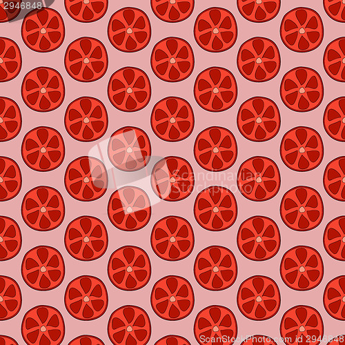 Image of Seamless doodle grapefruit pattern