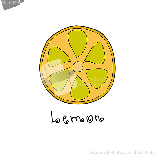 Image of Doodle grapefruit slice