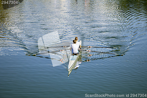 Image of Two rowers