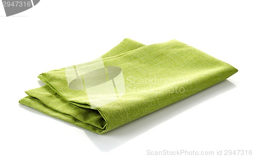 Image of green cotton napkin