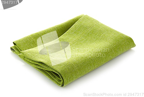 Image of green cotton napkin