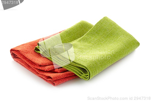 Image of various folded cotton napkins