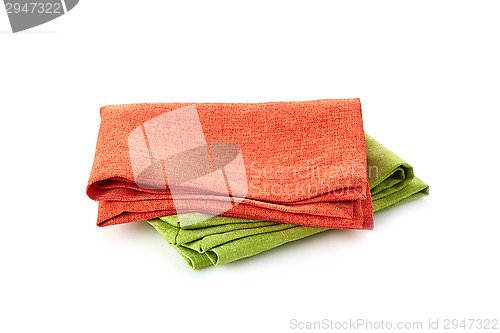 Image of various folded cotton napkins