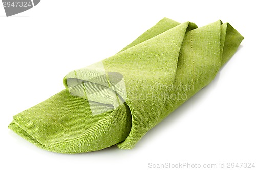 Image of green cotton napkin