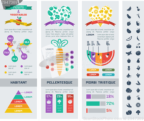 Image of Healthy Food Infographic Template.