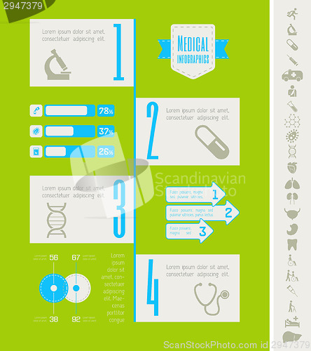 Image of Medical Infographic Template.