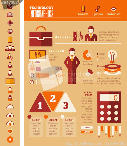 Image of IT Industry Infographic Elements