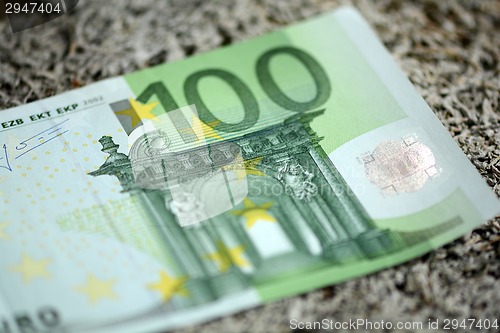 Image of Close up of european hundred euros - 100