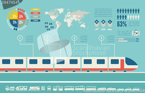 Image of Transportation Infographic Template.