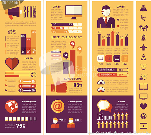 Image of Social Media Infographic Template.