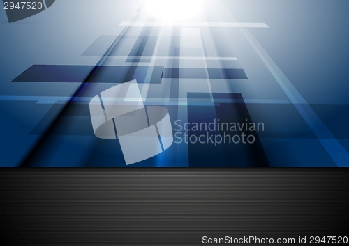 Image of Hi-tech blue motion vector background