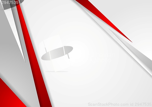 Image of Grey and red corporate technology design