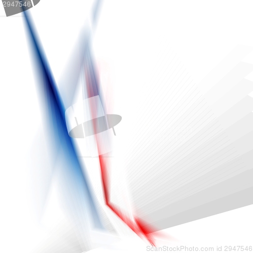 Image of Abstract concept hi-tech blue red stripes background