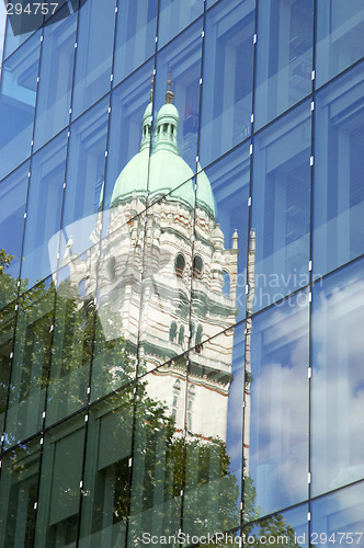Image of Tower reflection
