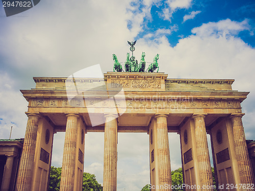 Image of Retro look Brandenburger Tor Berlin