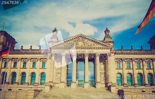 Image of Retro look Reichstag Berlin