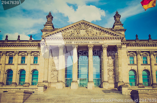 Image of Retro look Reichstag Berlin