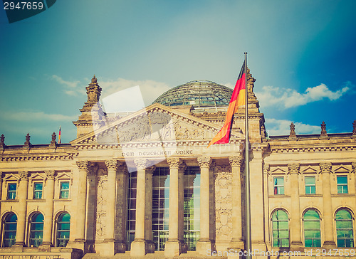 Image of Retro look Reichstag Berlin