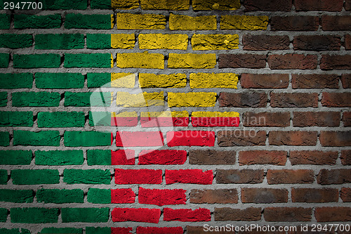 Image of Dark brick wall - Benin