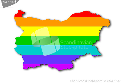 Image of Bulgaria - Rainbow flag pattern