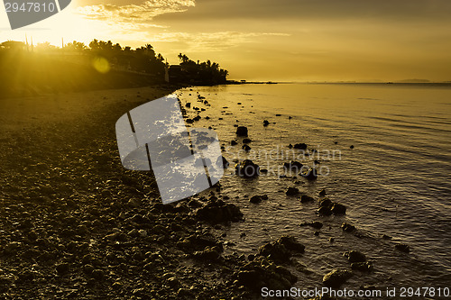 Image of Beach Sunrise Flare